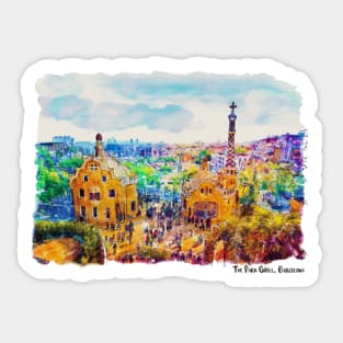 Park Guell Barcelona Sticker